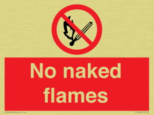 No naked flames